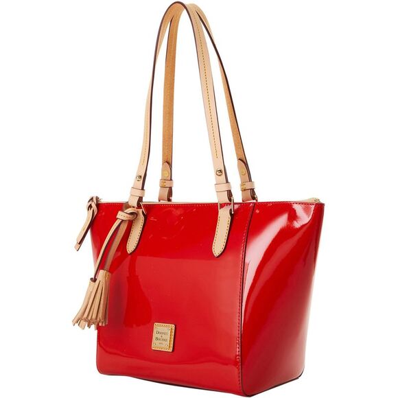 Dooney & Bourke Patent Maxine Tote - Red - Picture 2 of 4